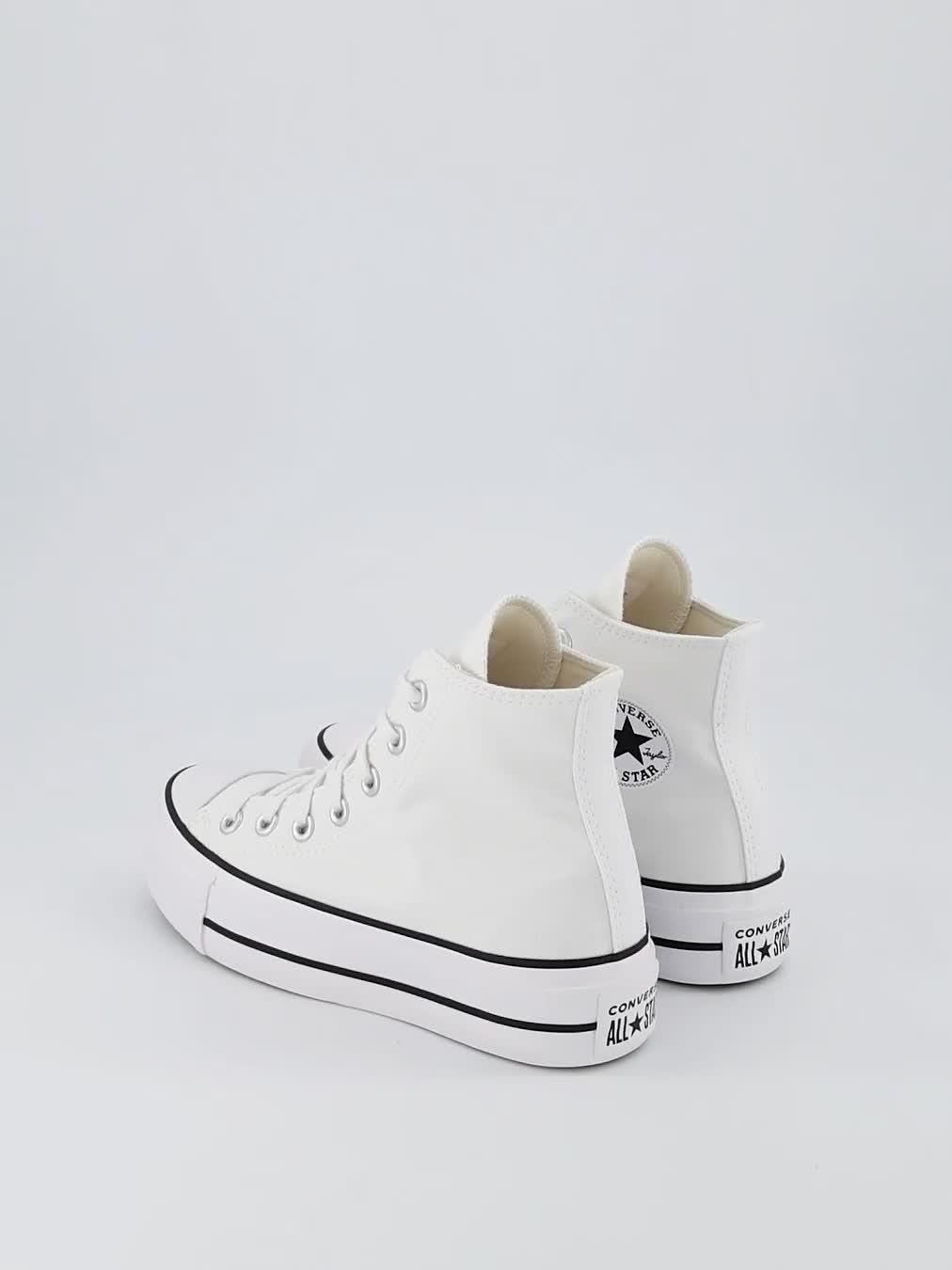 Image thumbnail 8 of 8 of Converse Womens Lift Hi Top Trainers - White/Black