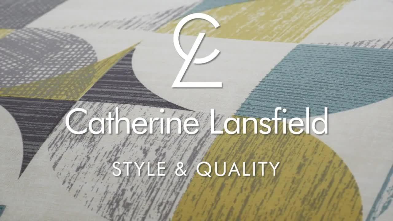 Image thumbnail 6 of 6 of Catherine Lansfield Retro Circles Eyelet Lined&nbsp;Curtains