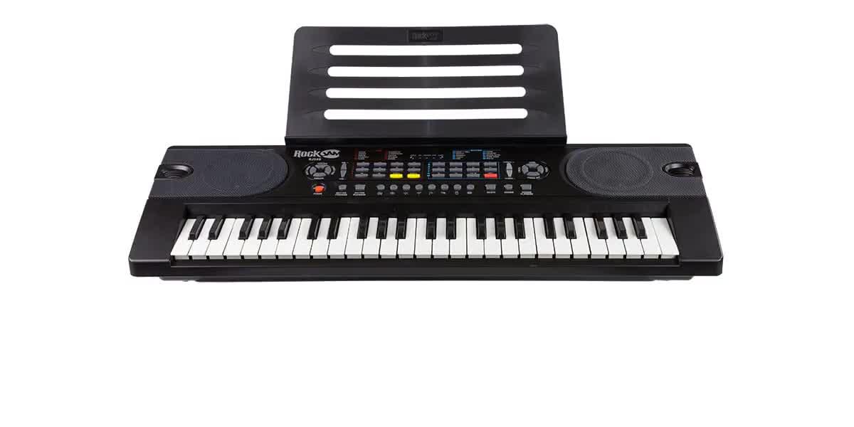 Image thumbnail 7 of 7 of RockJam RJ549 RockJam 49-Key Portable Keyboard Piano with Sheet Music Stand &amp; Keynote Stickers