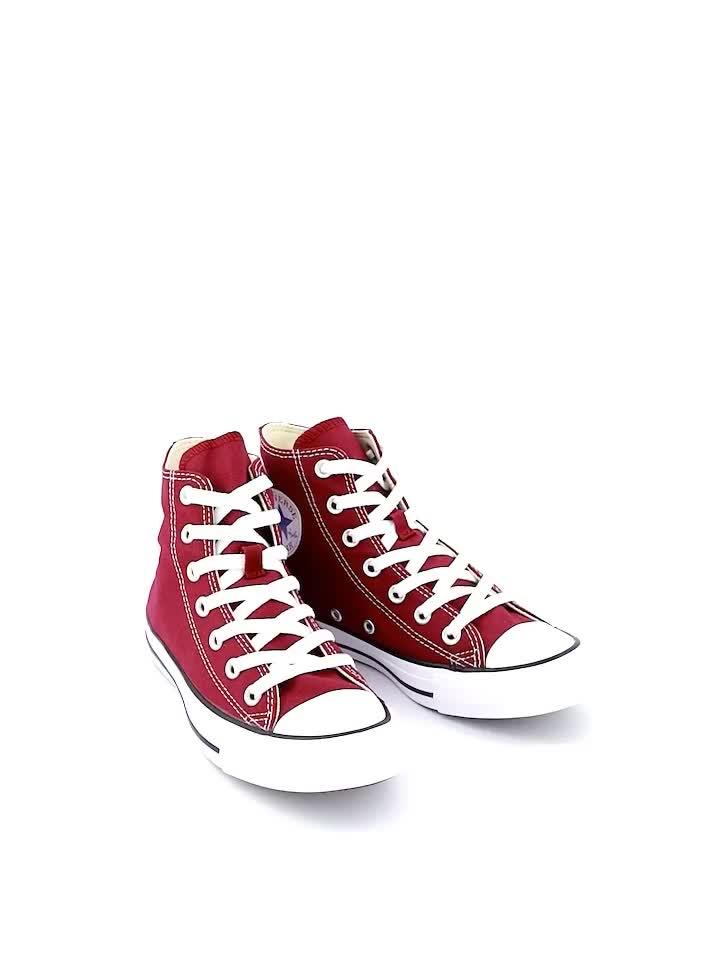 Image thumbnail 7 of 7 of Converse Unisex Canvas Hi Top Trainers - Dark Red