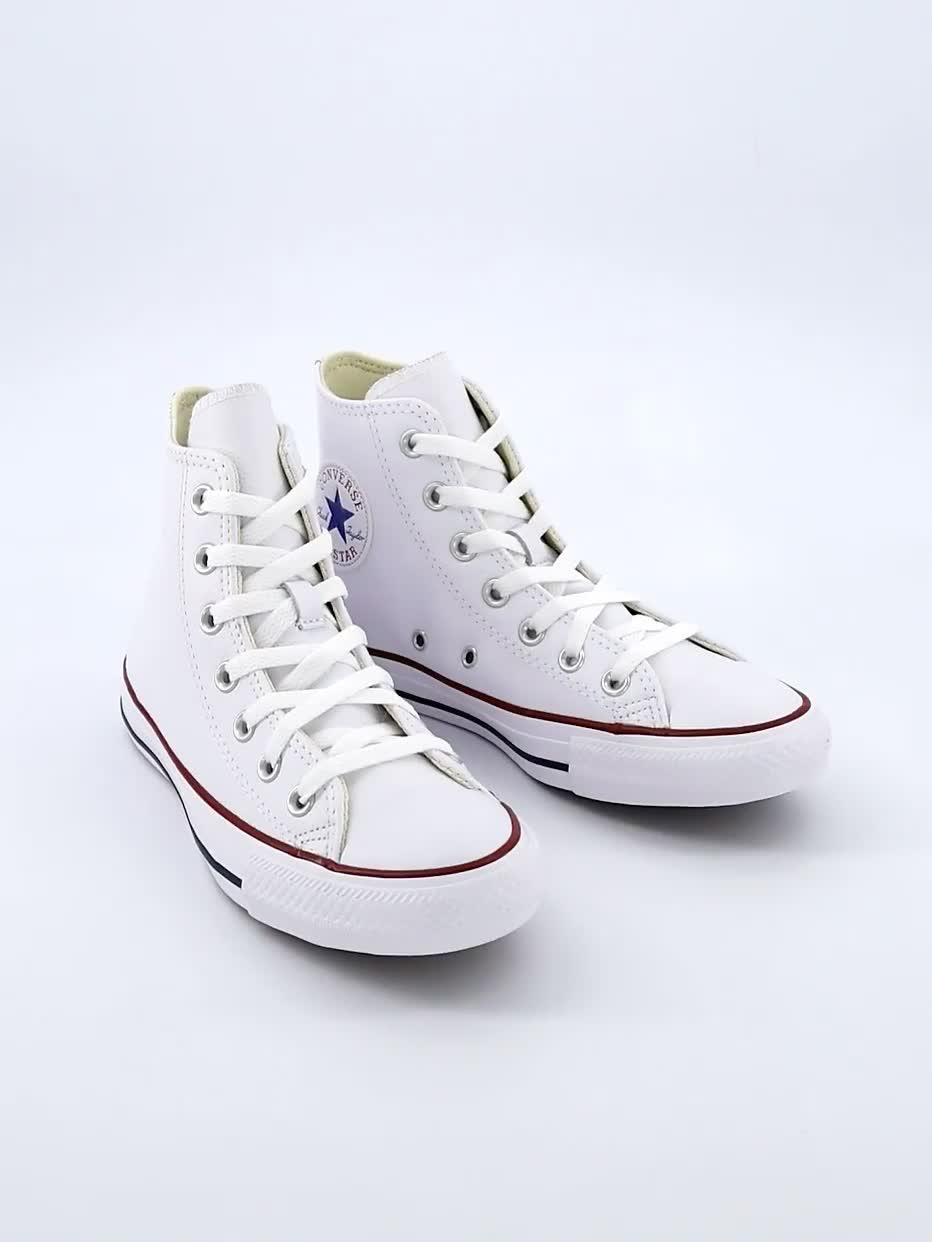 Image thumbnail 7 of 7 of Converse Leather Hi Top Trainers - White