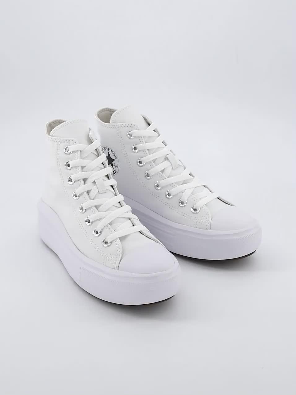 Image thumbnail 6 of 6 of Converse Womens Move Hi Top Trainers - White