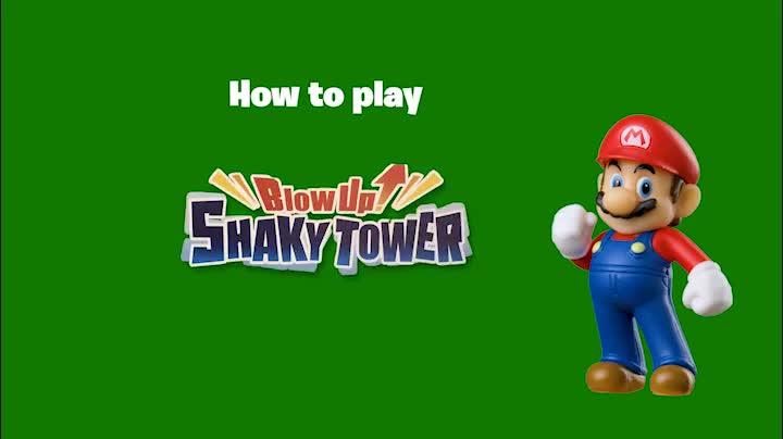 Image thumbnail 8 of 8 of Super Mario Super Mario Shaky Tower Balancing Action Figure Game