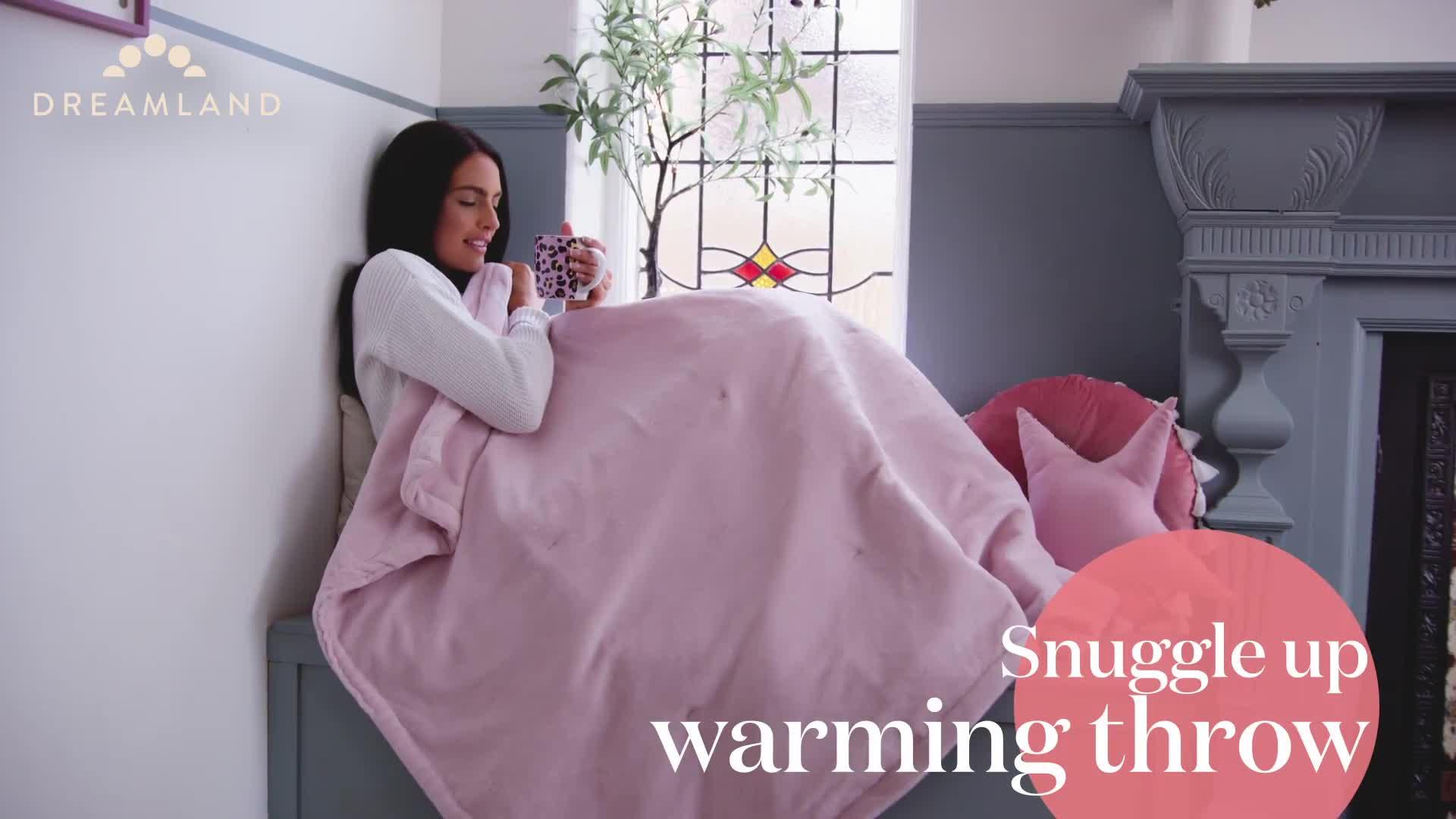 Image thumbnail 8 of 8 of Dreamland Snuggle Up Warming Throw - Pink