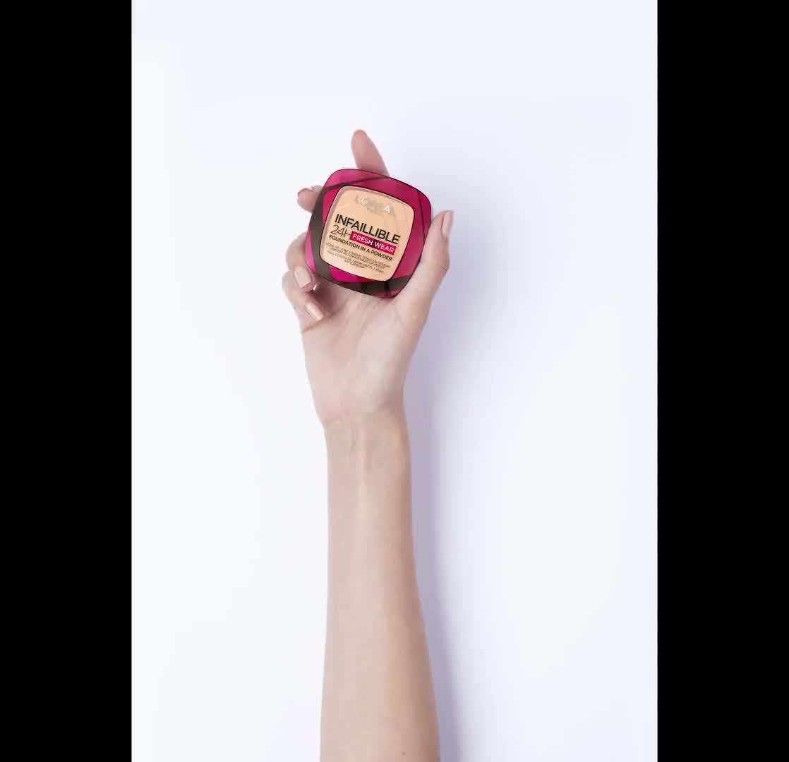Image thumbnail 6 of 6 of L'Oreal Paris L'Oreal Paris Infallible 24H Fresh Wear Foundation in a Powder, longwear coverage, mattifying finish, available in 6 shades