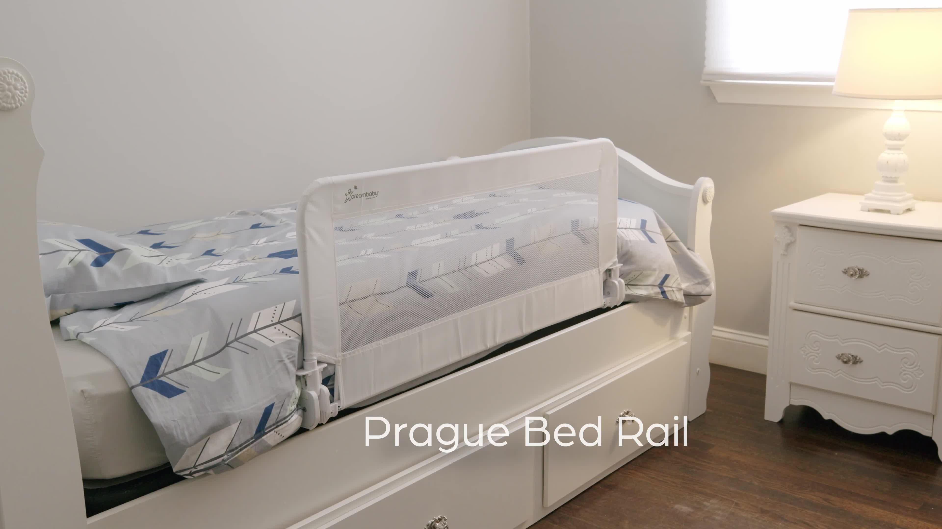 Image thumbnail 8 of 8 of Dreambaby Prague Bedrail 110cm Wide x 45.5cm High - Grey