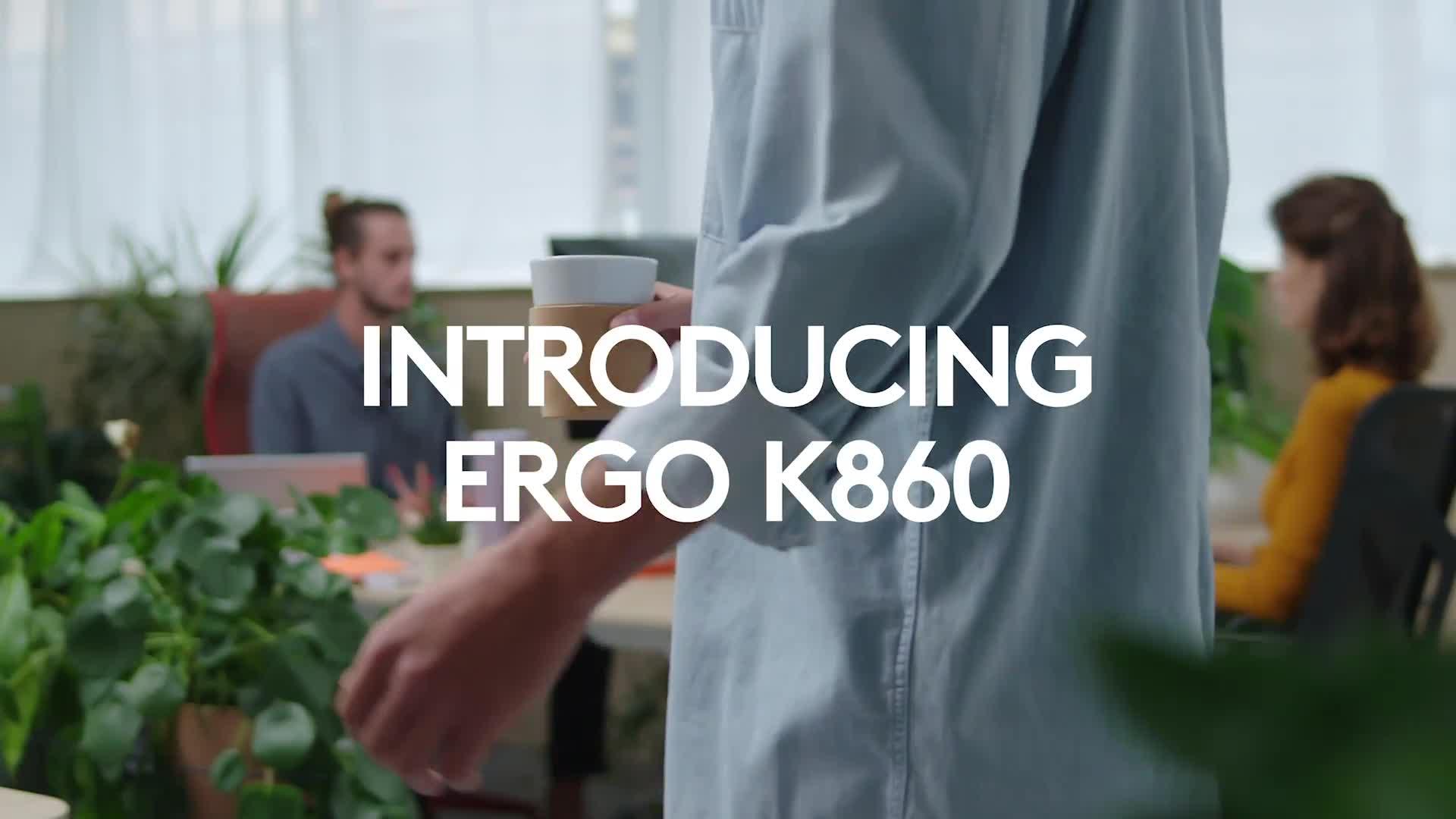 Image thumbnail 8 of 8 of Logitech ERGO K860 Wireless Ergonomic Keyboard