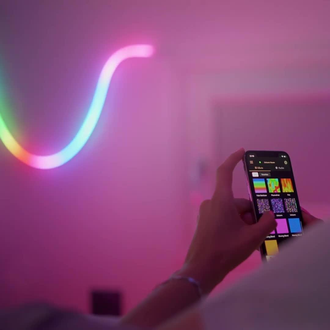 Image thumbnail 7 of 7 of Twinkly Twinkly Flex - Smart Flexible LED Light Strip (16 million Colours) 200 RGB Smart App controlled light Flex, 2 meter long starter, White, IP20