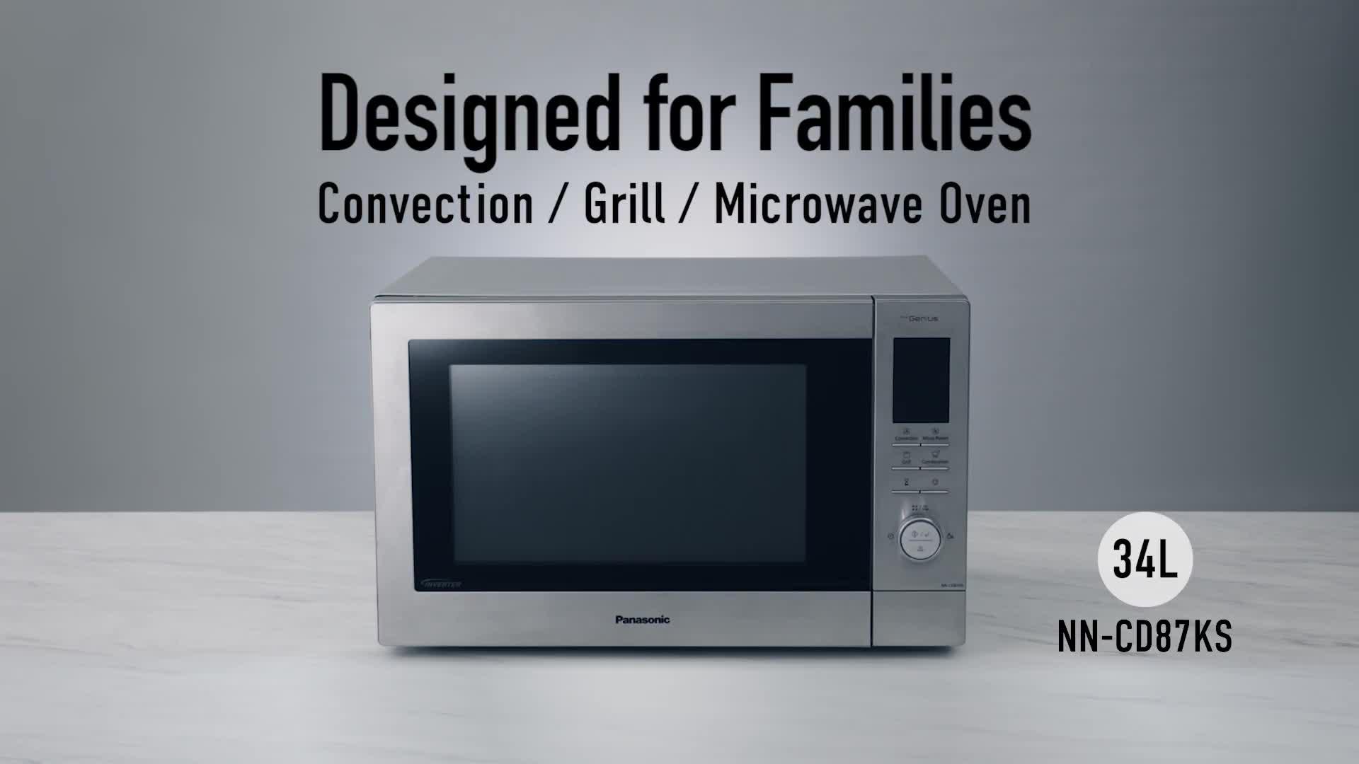 Image thumbnail 7 of 7 of Panasonic Panasonic NN-CD87KSBPQ Combination Microwave