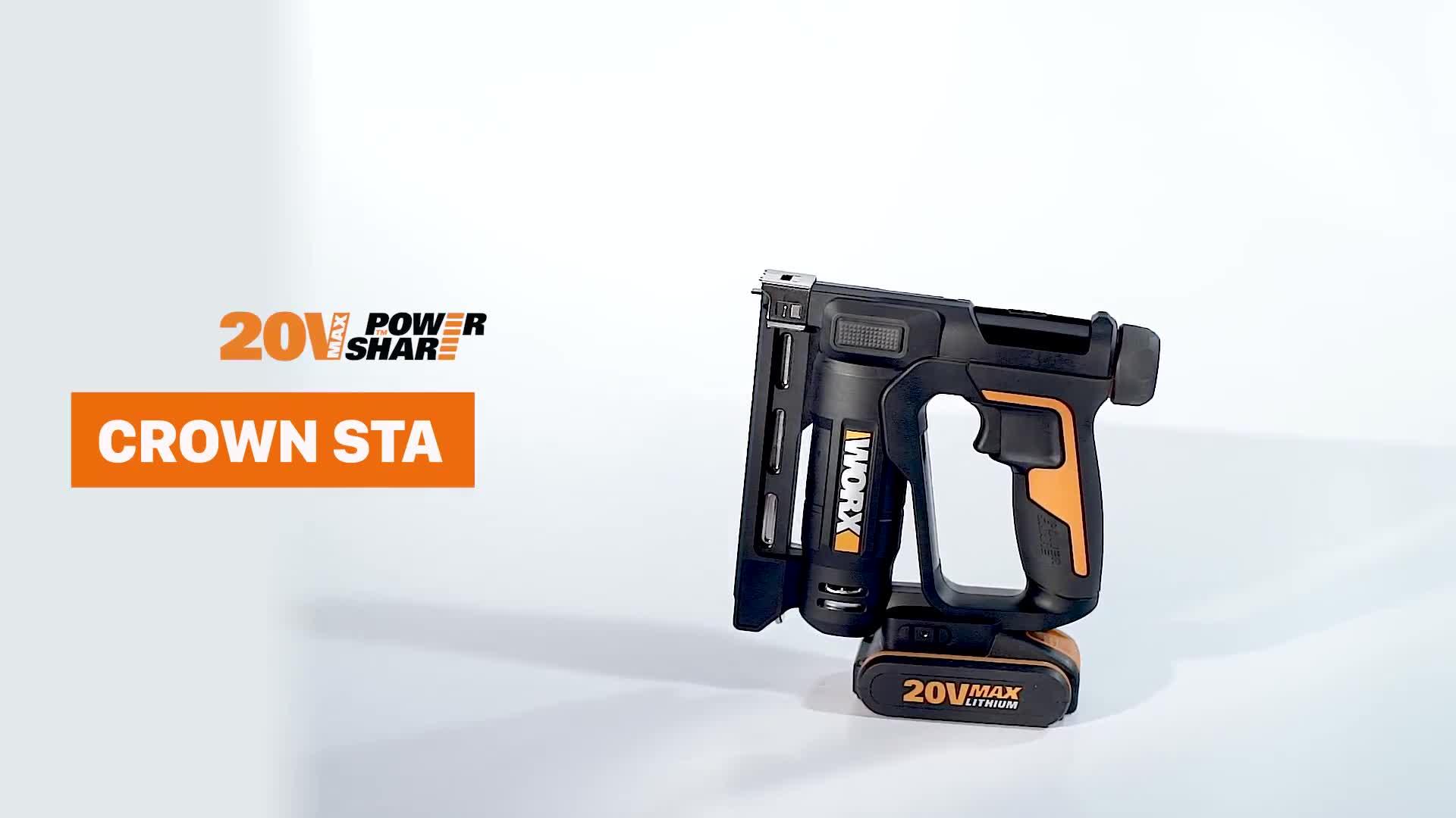 Worx WX843 20V Cordless Narrow Crown Stapler Very Ireland