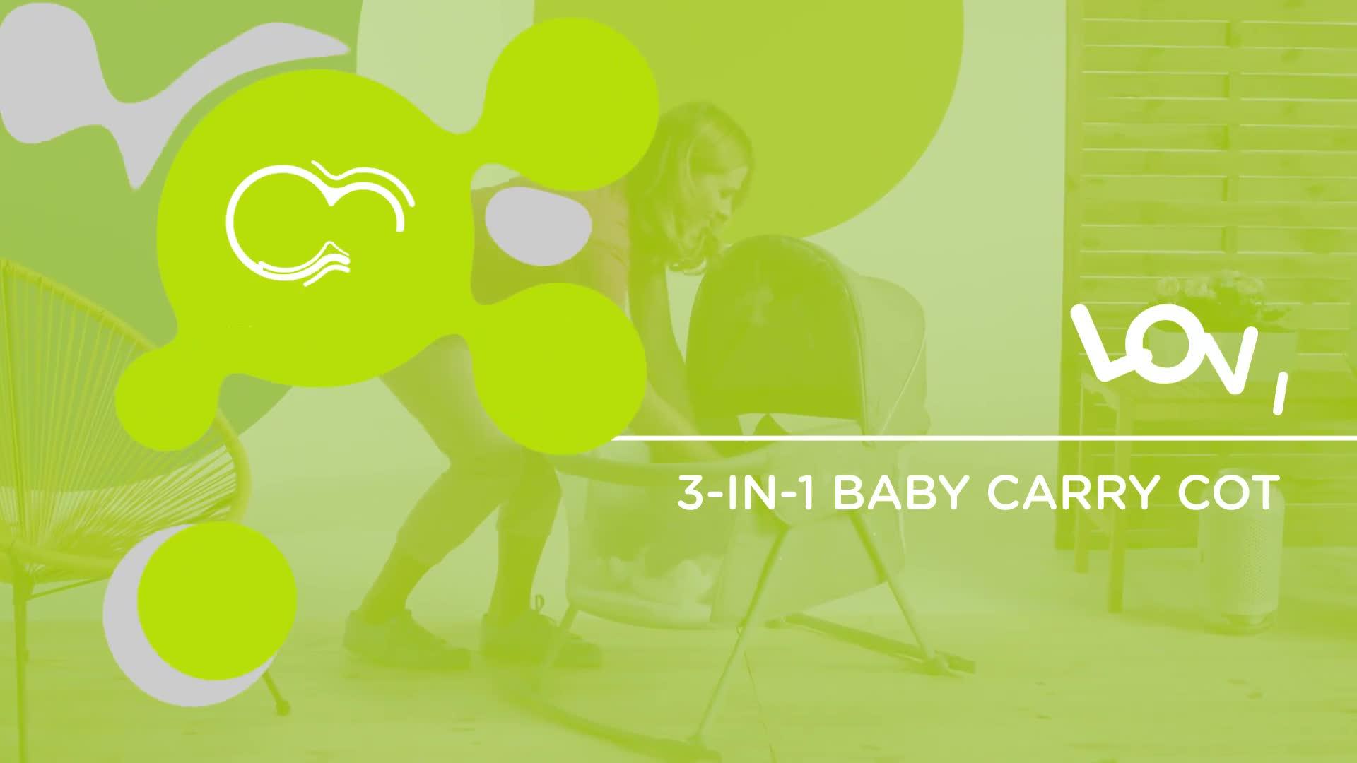 Image thumbnail 8 of 8 of Kinderkraft Lovi Baby Cot/Cradle- Grey