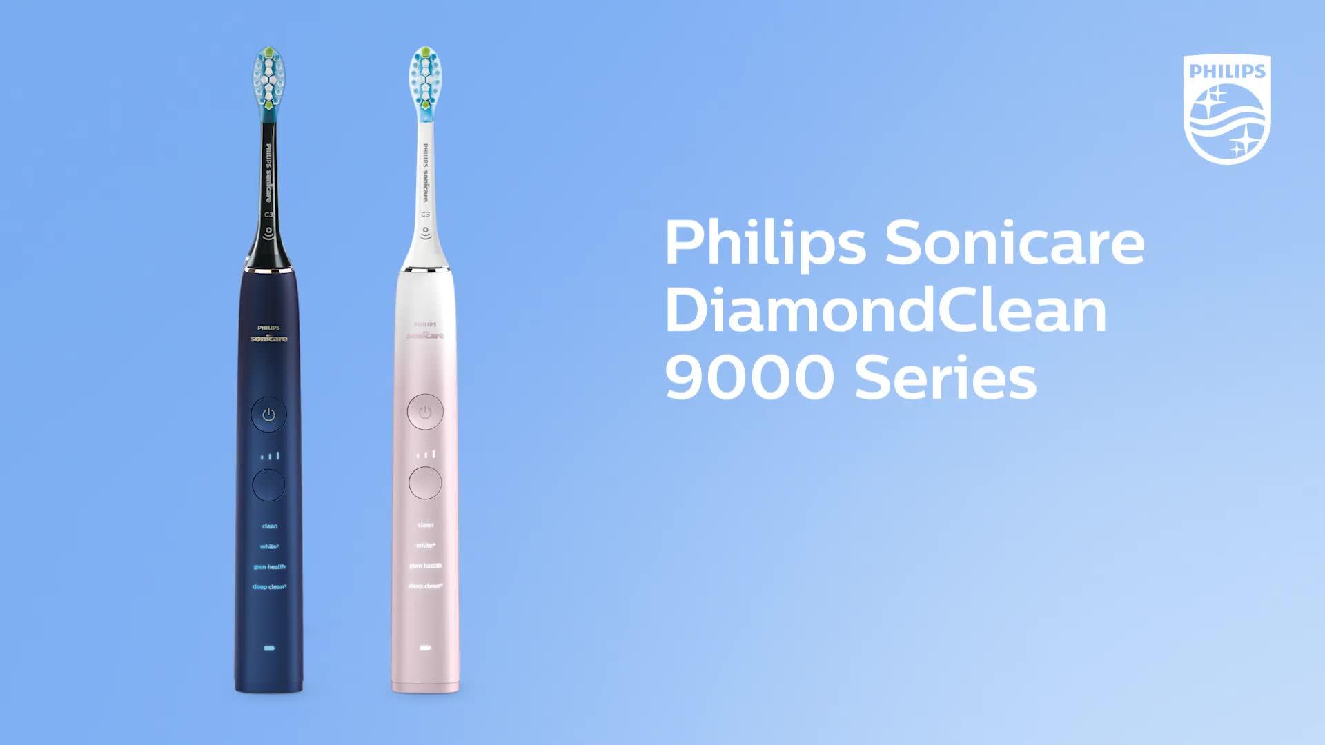 Image thumbnail 8 of 8 of Philips Philips Sonicare DiamondClean 9000 Electric Toothbrush, Pink, Special Edition, Travel Case &amp; App - HX9911/84