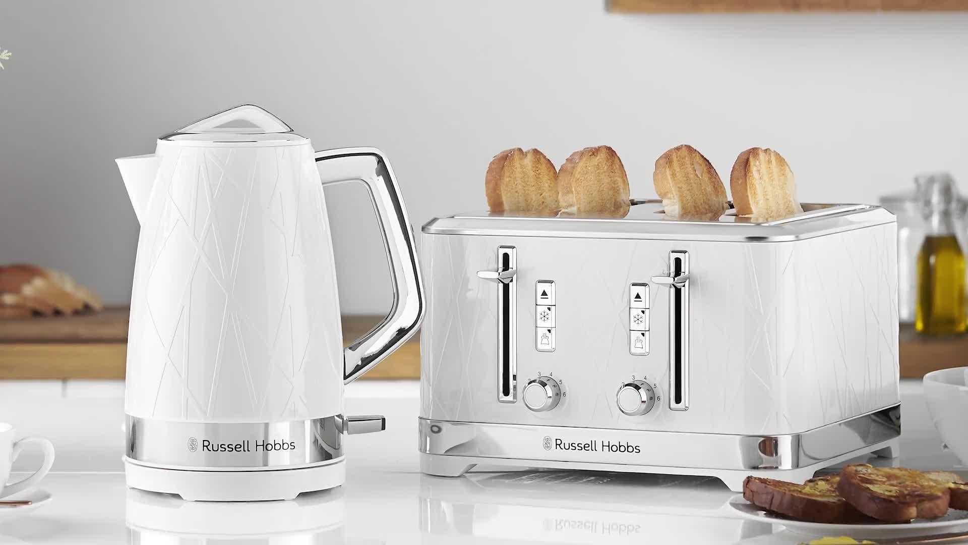 White kettle hotsell toaster set