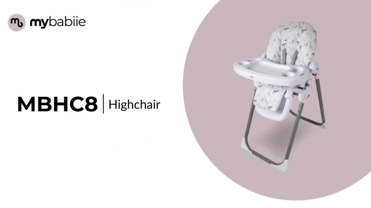 Image thumbnail 8 of 8 of My Babiie MBHC8 Premium Highchair - Safari