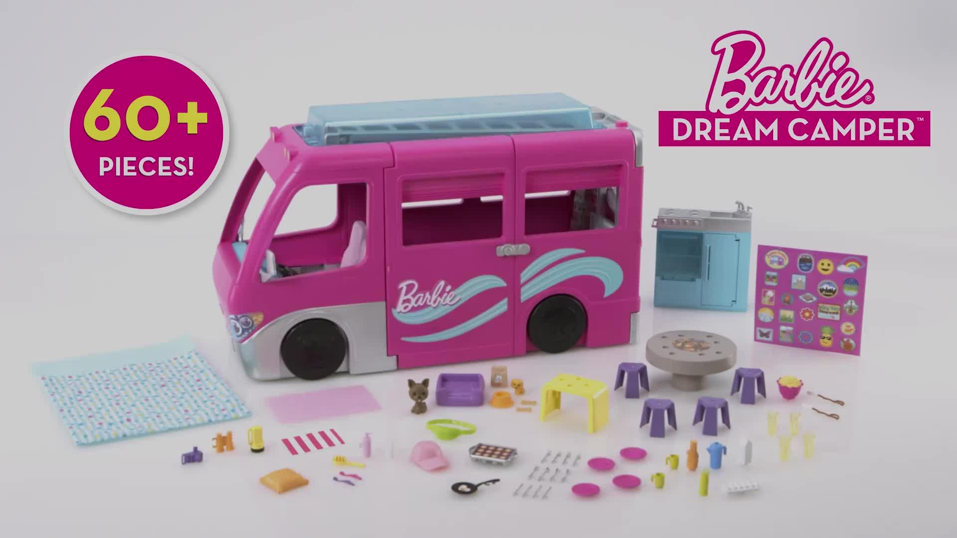 Barbie camper store sticker instructions