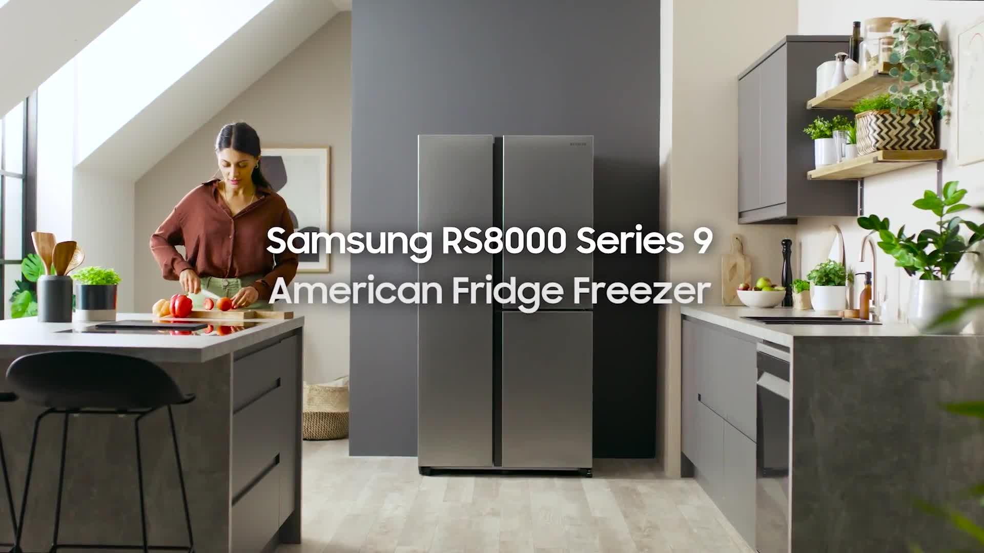 Image thumbnail 8 of 8 of Samsung Series 9 RH69B8931S9/EU American Fridge Freezer with Beverage Center&trade; - E Rated - Matte Stainless
