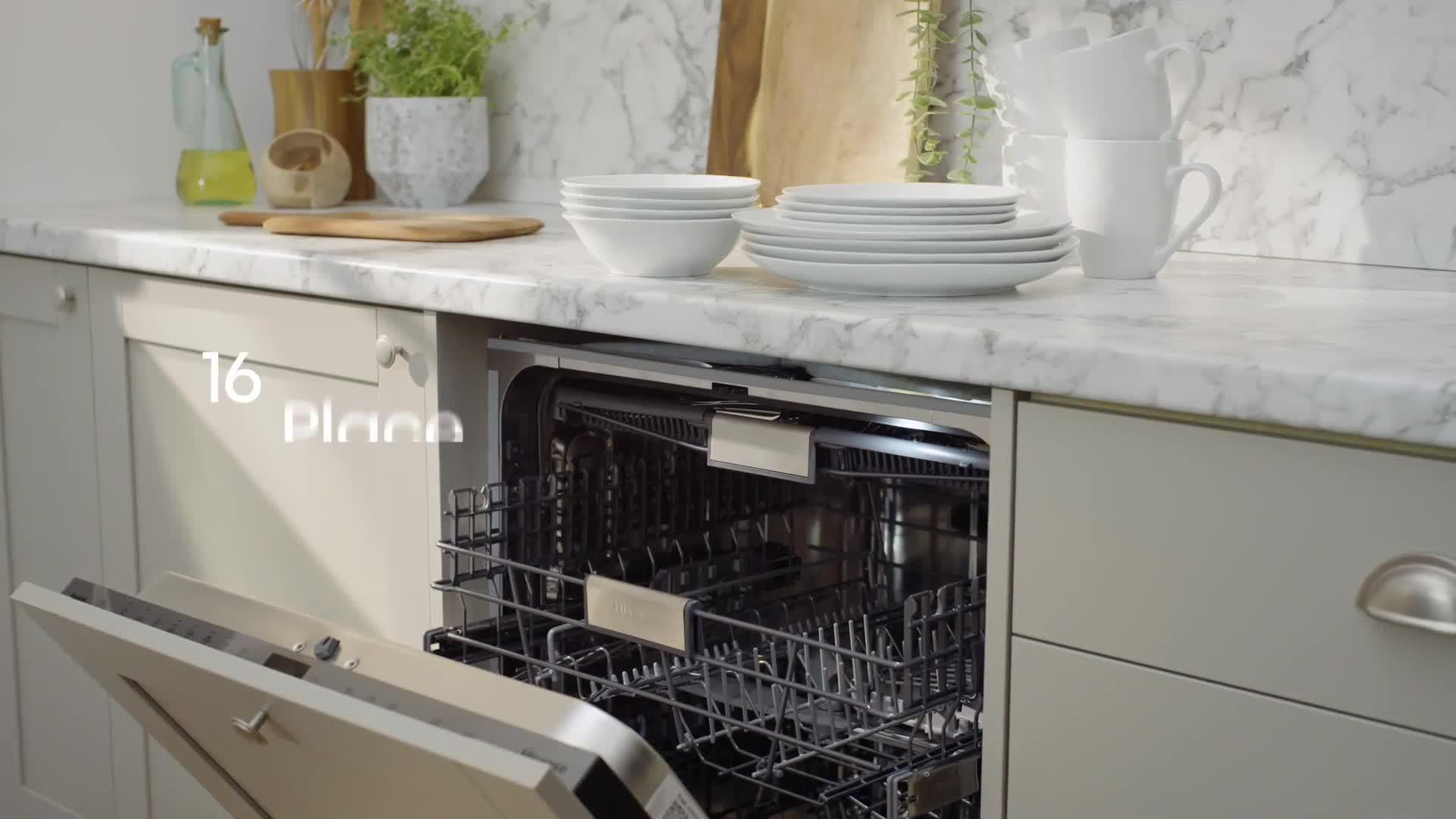Image thumbnail 8 of 8 of Hisense HV693C60UK 16- Place Integrated Dishwasher with Invertor, End Light and Ion Technology
