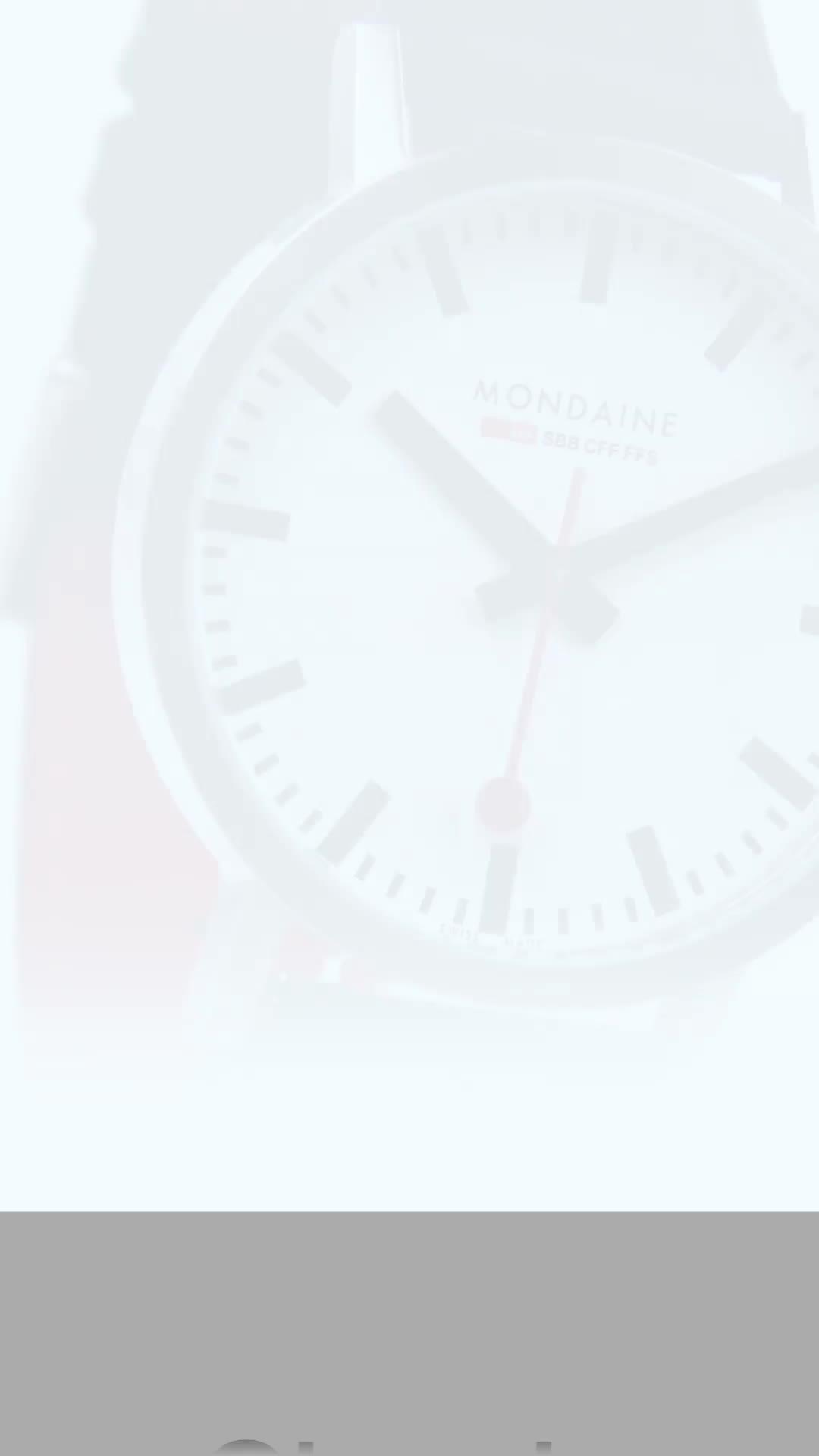 Image thumbnail 7 of 7 of Mondaine Classic 30 Mm Grape Leather Ladies Watch