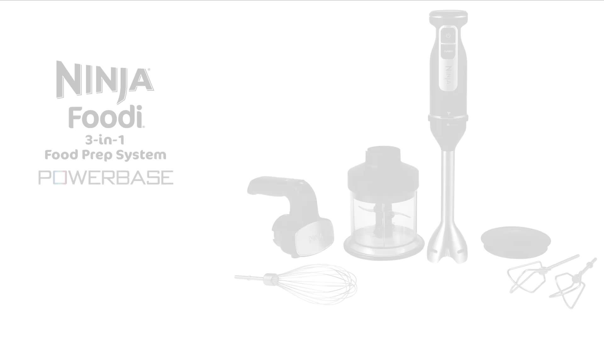 Ninja CI100UK 850W Foodi 3-in-1 Hand Blender, Hand Mixer & Mini