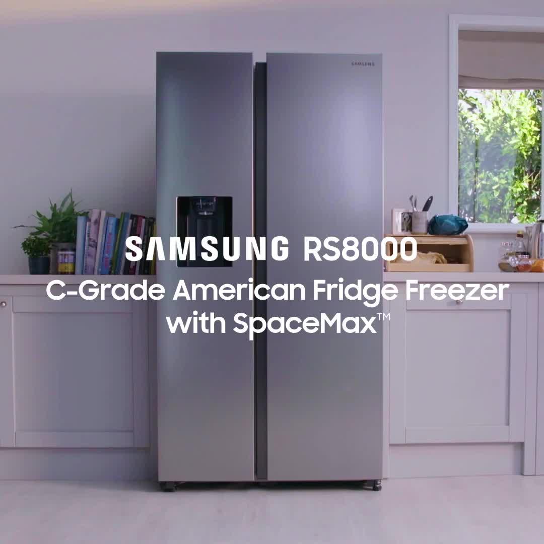 Image thumbnail 8 of 8 of Samsung Series 8 RS68A884CB1/EU American-Style Fridge Freezer with SpaceMax&trade; Technology - C Rated -&nbsp;Black Stainless Steel