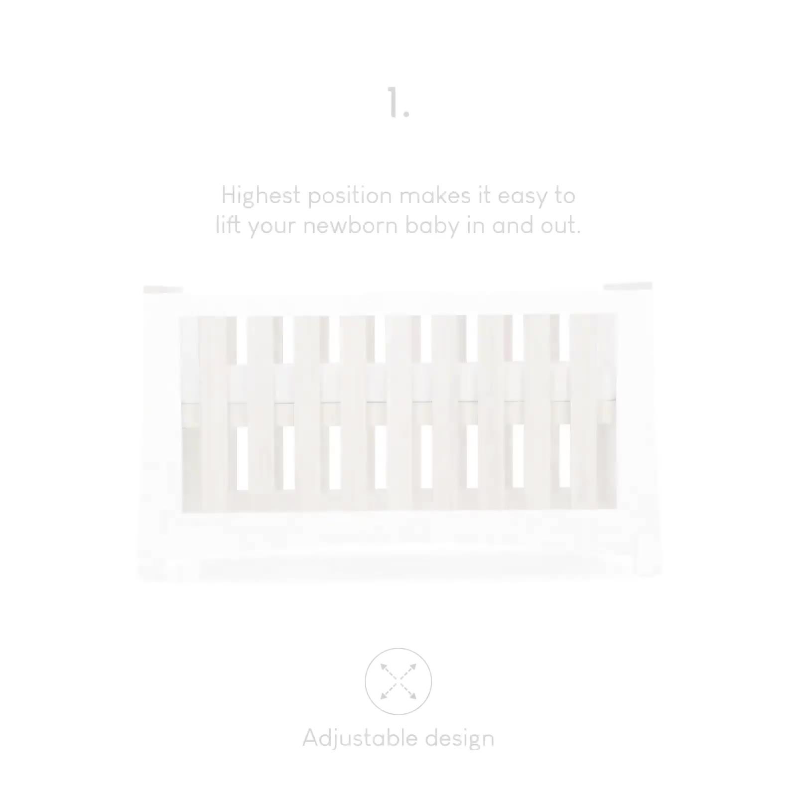 Image thumbnail 7 of 7 of CuddleCo Ada 3 Piece Nursery Furniture Set - White and Ash