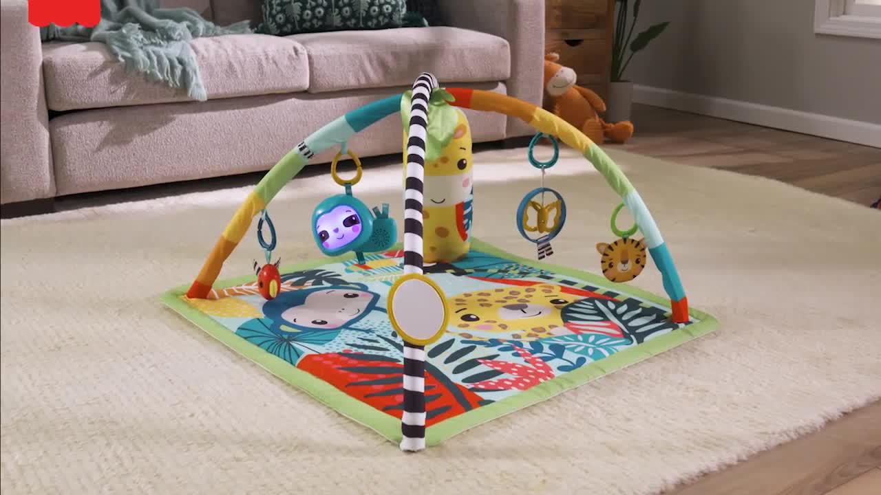 Image thumbnail 8 of 8 of Fisher-Price 3-in-1 Rainforest Sensory Baby Gym