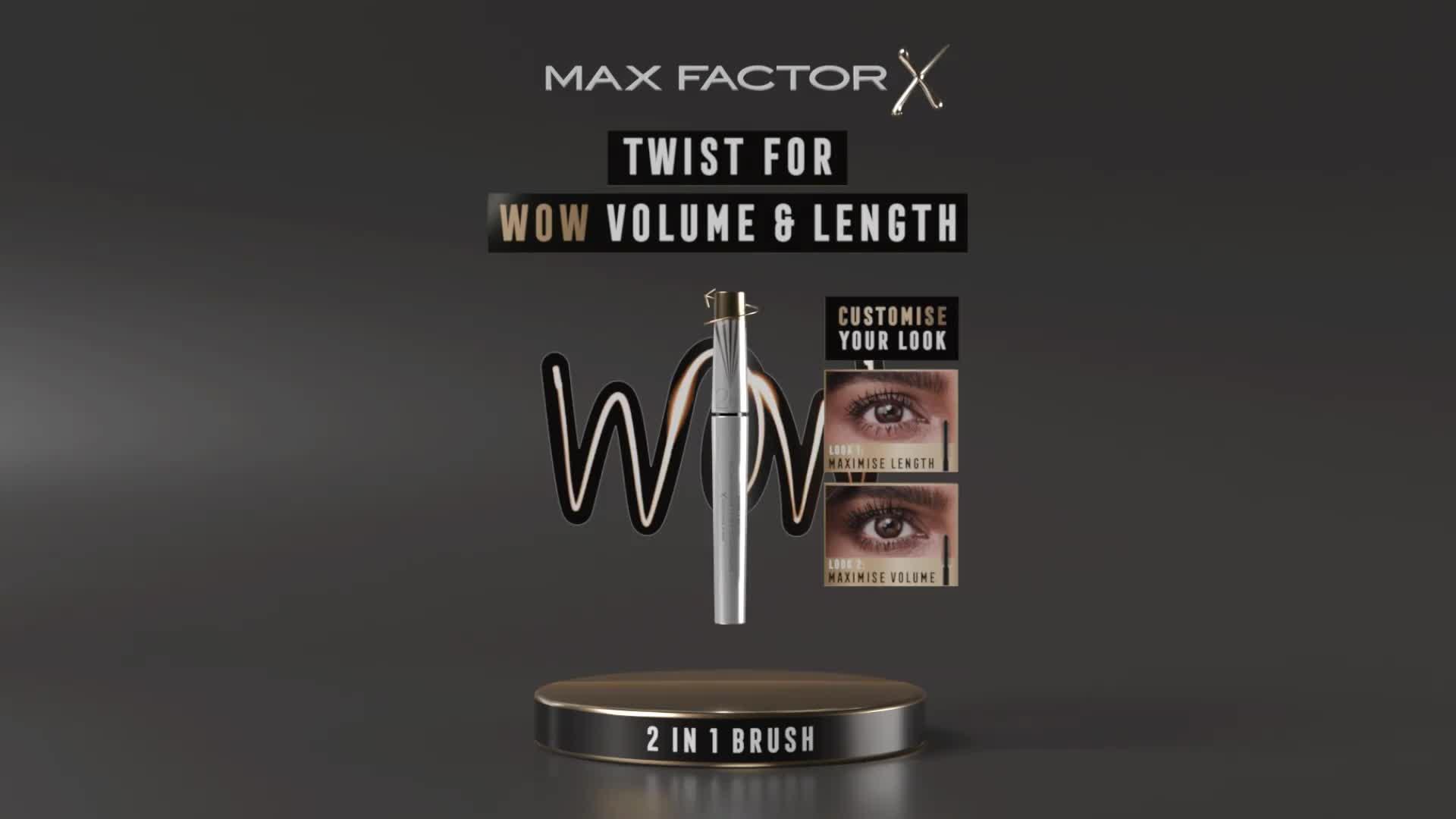 Image thumbnail 8 of 8 of Max Factor Masterpiece 2 In 1 Lash WOW Volume & Length Mascara 7ml