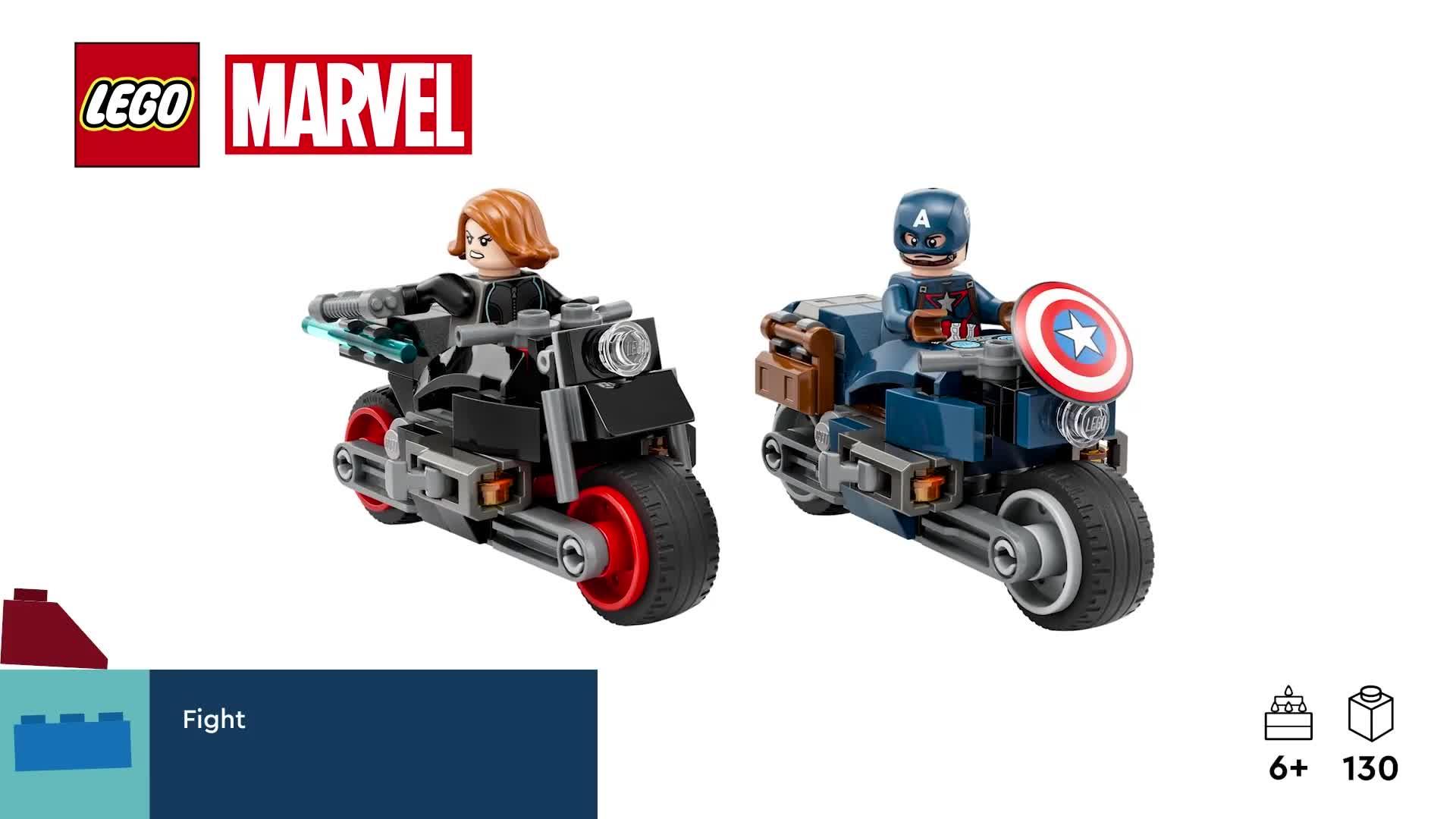 Black Widow Captain America Motorcycle