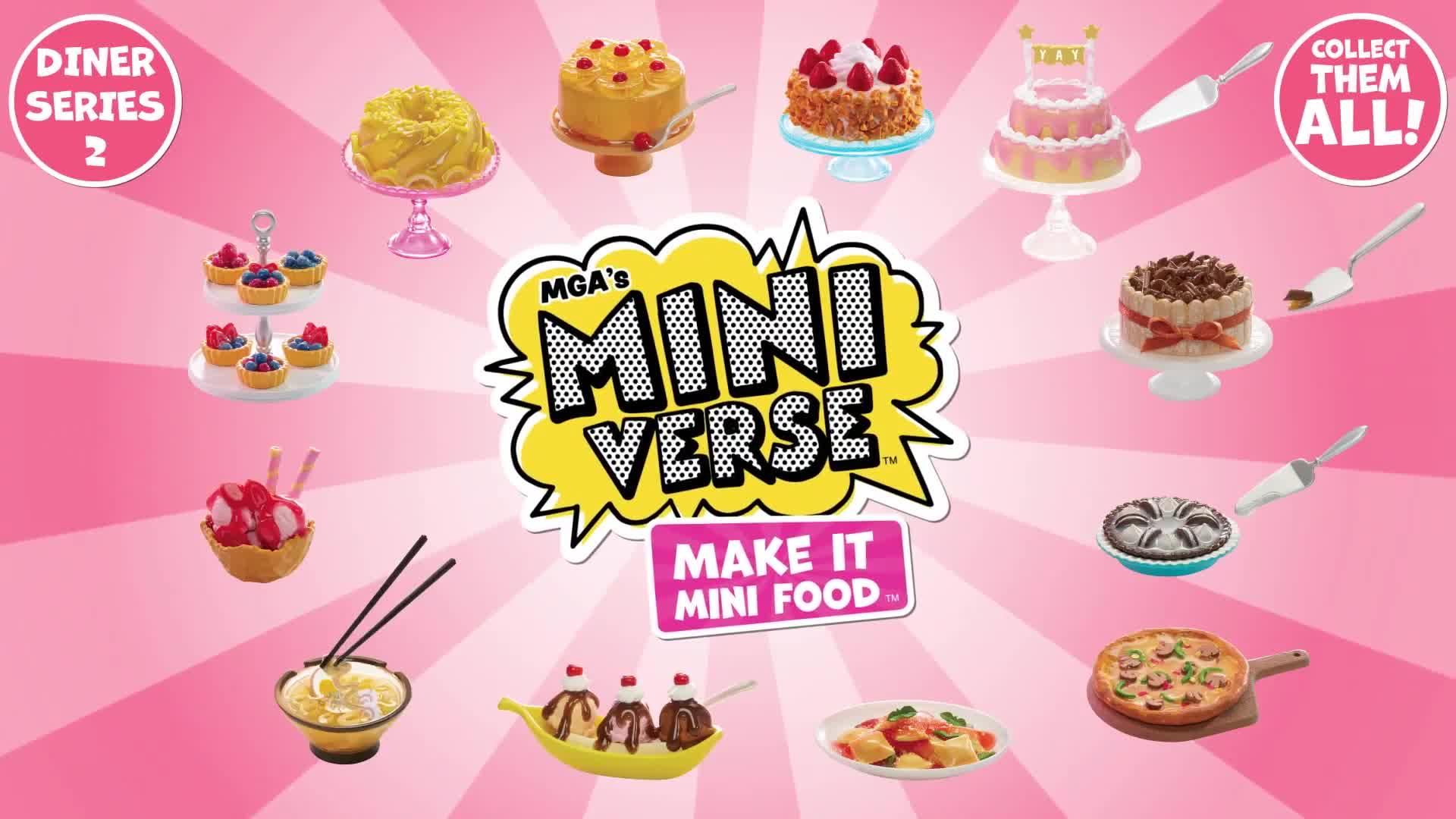 MGA Miniverse Make It Mini Food DINER SERIES 1 Craft Kit - Pick