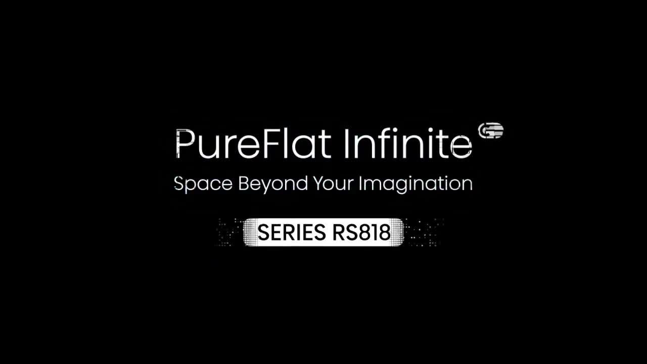Image thumbnail 8 of 8 of Hisense RS818N4TIE Pureflat Infinite series, 90cm Wide Side by Side, American Fridge Freezer - Stainless Steel