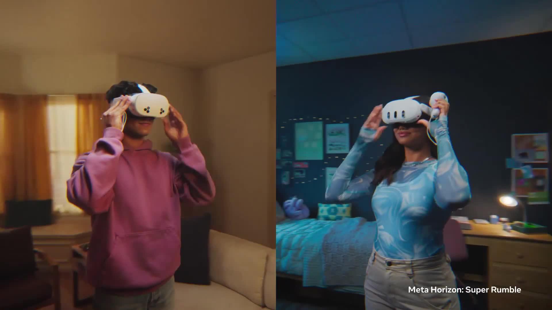 Image thumbnail 7 of 7 of Meta Quest 3 512GB&nbsp;-&nbsp;Ultimate mixed reality experiences -&nbsp;All-in-One headset with controllers, 4K resolution + Infinite display