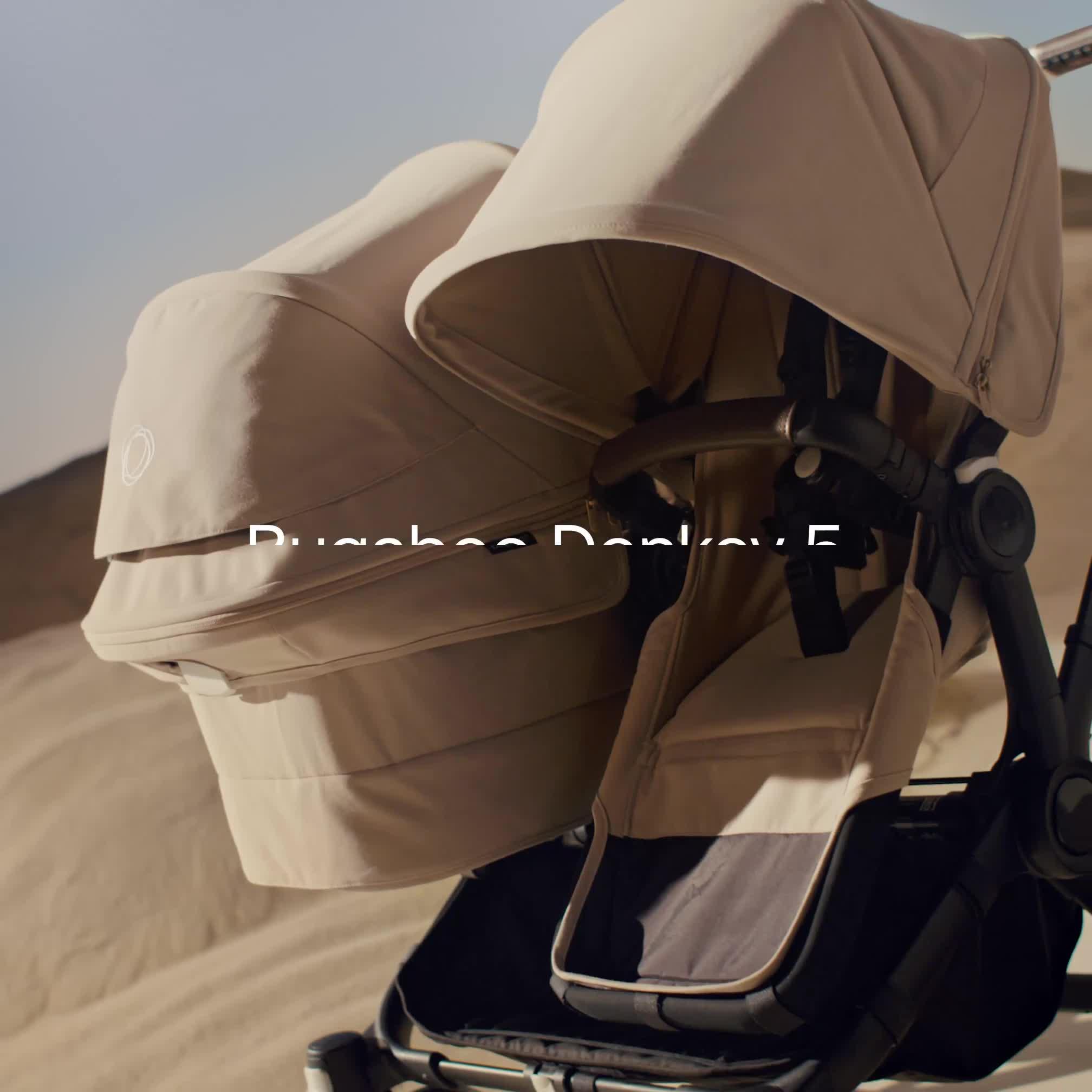 Image thumbnail 6 of 6 of Bugaboo Donkey 5 Twin Extension Complete Pushchair - Black/Desert Taupe