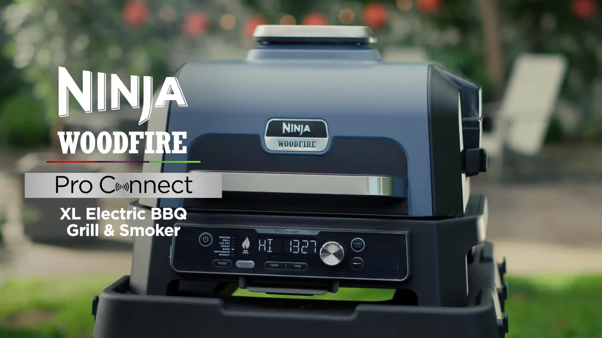 Image thumbnail 6 of 6 of NINJA Woodfire Pro Connect XL Electric BBQ Grill &amp; Smoker OG901UK