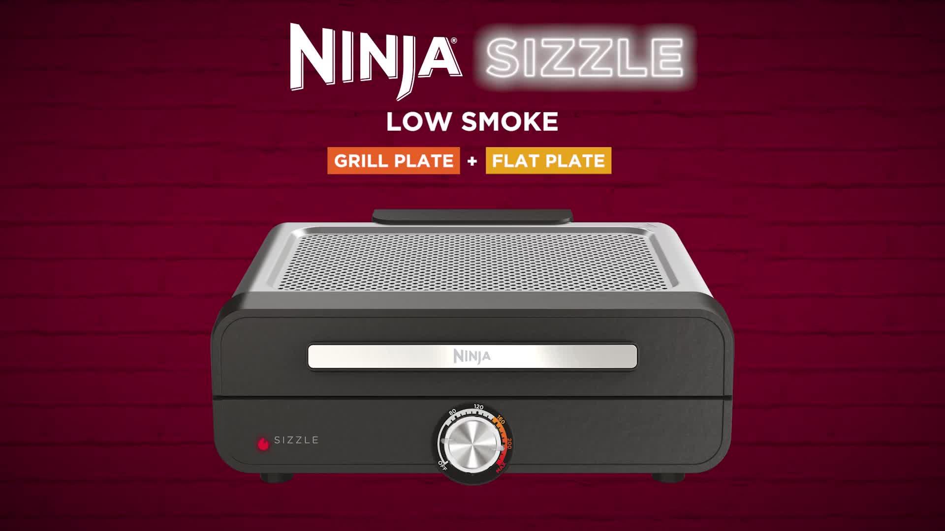 Image thumbnail 7 of 7 of NINJA Ninja Sizzle Low Smoke Indoor Grill &amp; Flat Plate GR101UK
