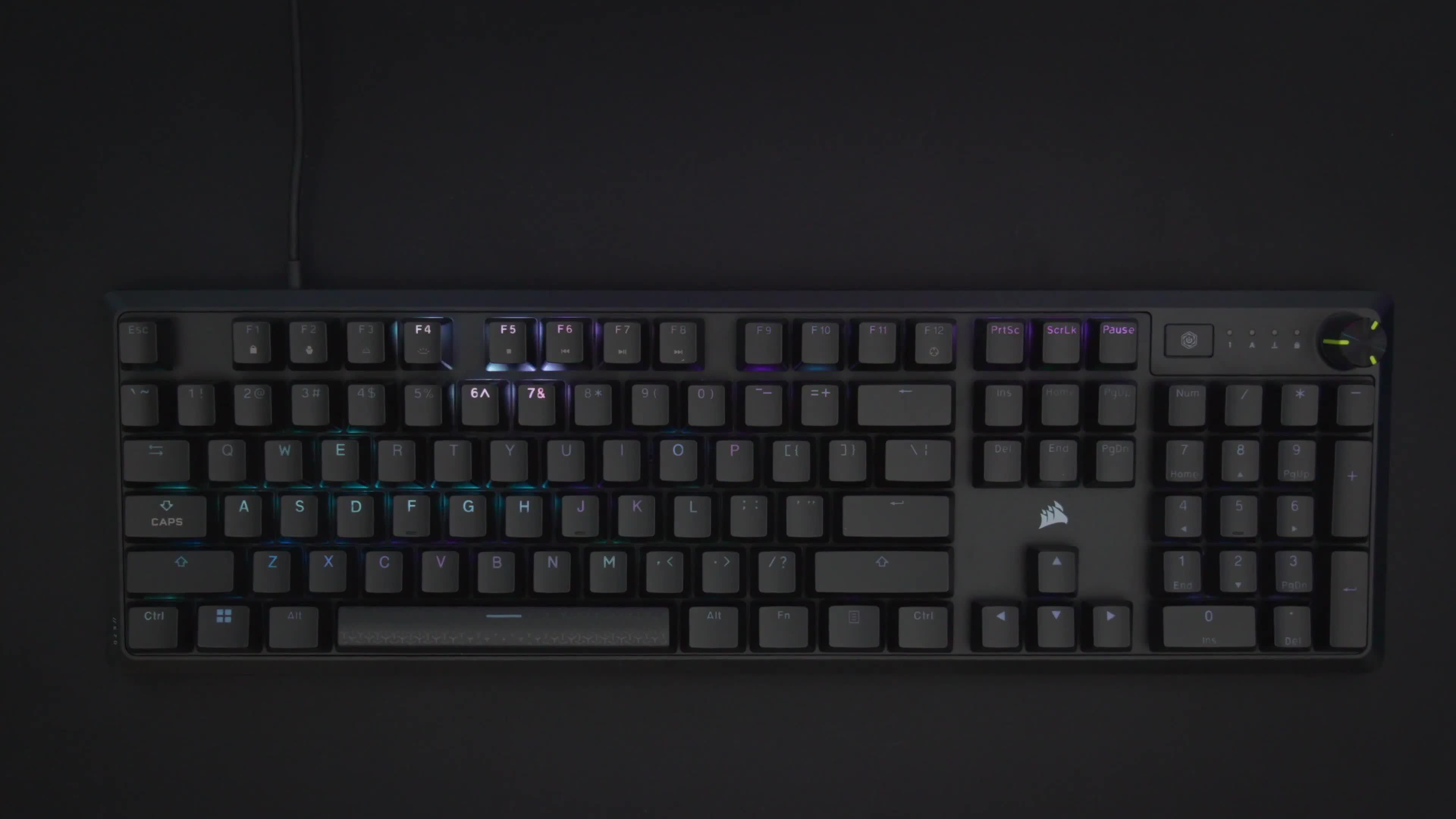 Image thumbnail 8 of 8 of CORSAIR CORSAIR K70 CORE RGB KEYBOARD - RED Switch