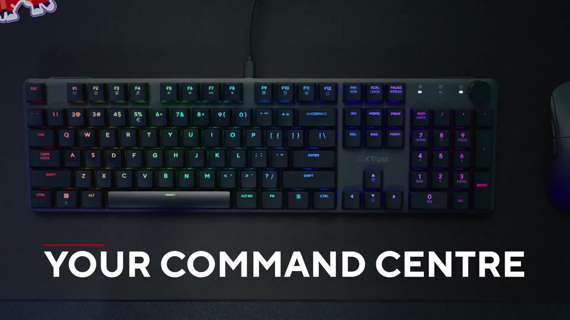 Image thumbnail 7 of 7 of Trust GXT866 Torix Premium Mechanical Gaming Keyboard with Full RGB Illumination