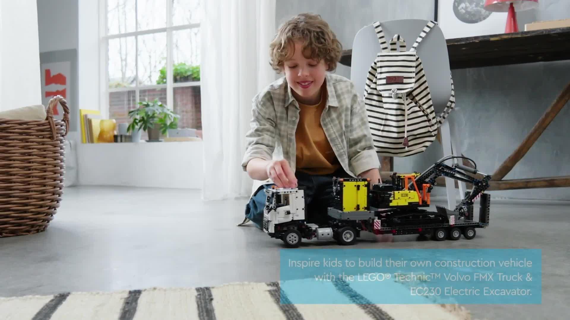 Image thumbnail 6 of 6 of LEGO Technic Volvo FMX Truck &amp; EC230 Electric Excavator 42175