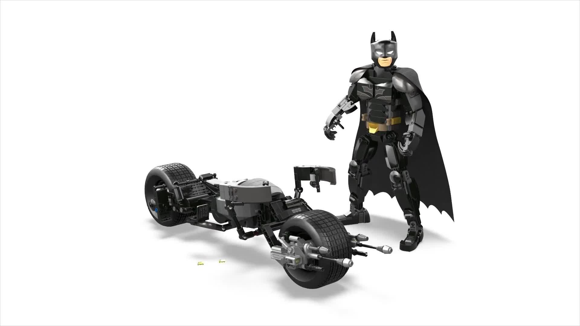 Image thumbnail 8 of 8 of LEGO DC Super Heroes Batman Construction Figure &amp; Bat-Pod Bike 76273