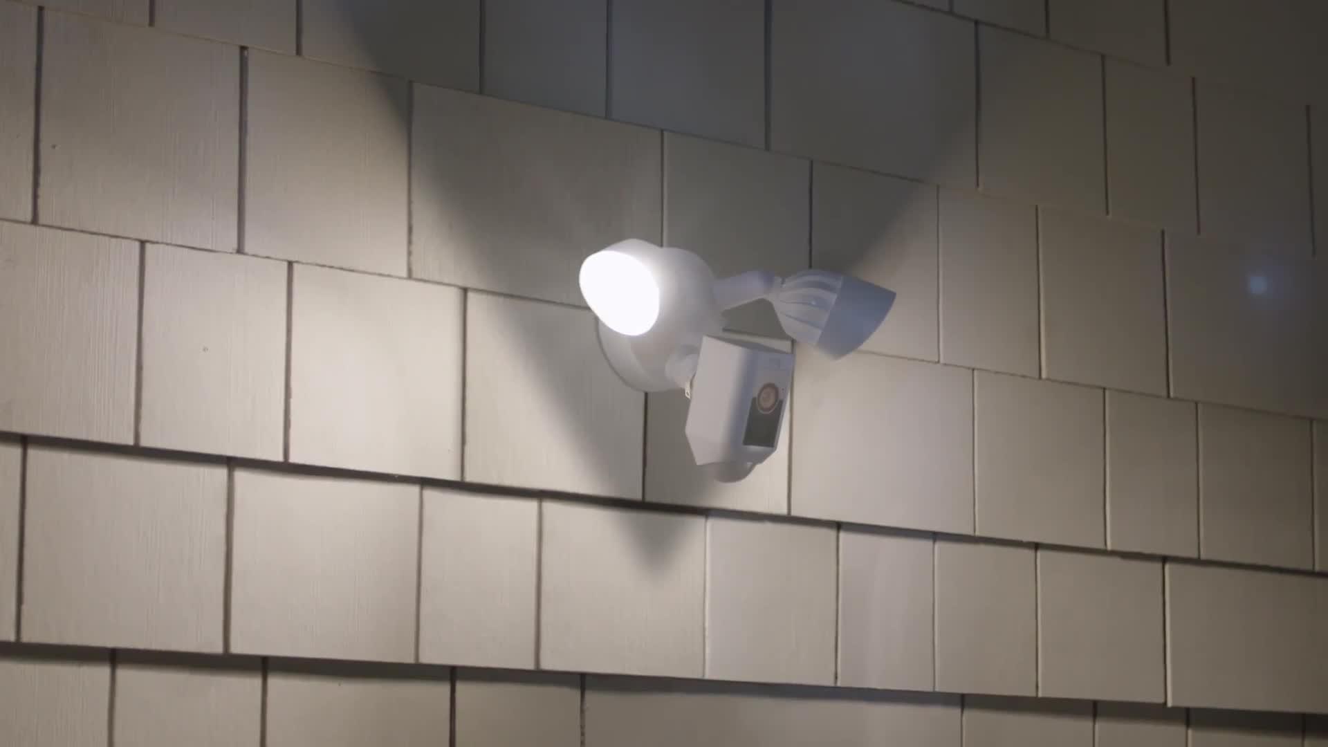 Image thumbnail 8 of 8 of RING Ring Floodlight Cam Wired Plus Smart Security Camera - White