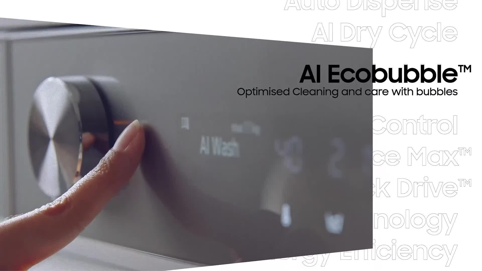 Image thumbnail 8 of 8 of Samsung Series 6 AI Energy WW11DG6B25LBU1 11kg Load, 1400 Spin Washing Machine with SpaceMax &amp; SmartThings - Black