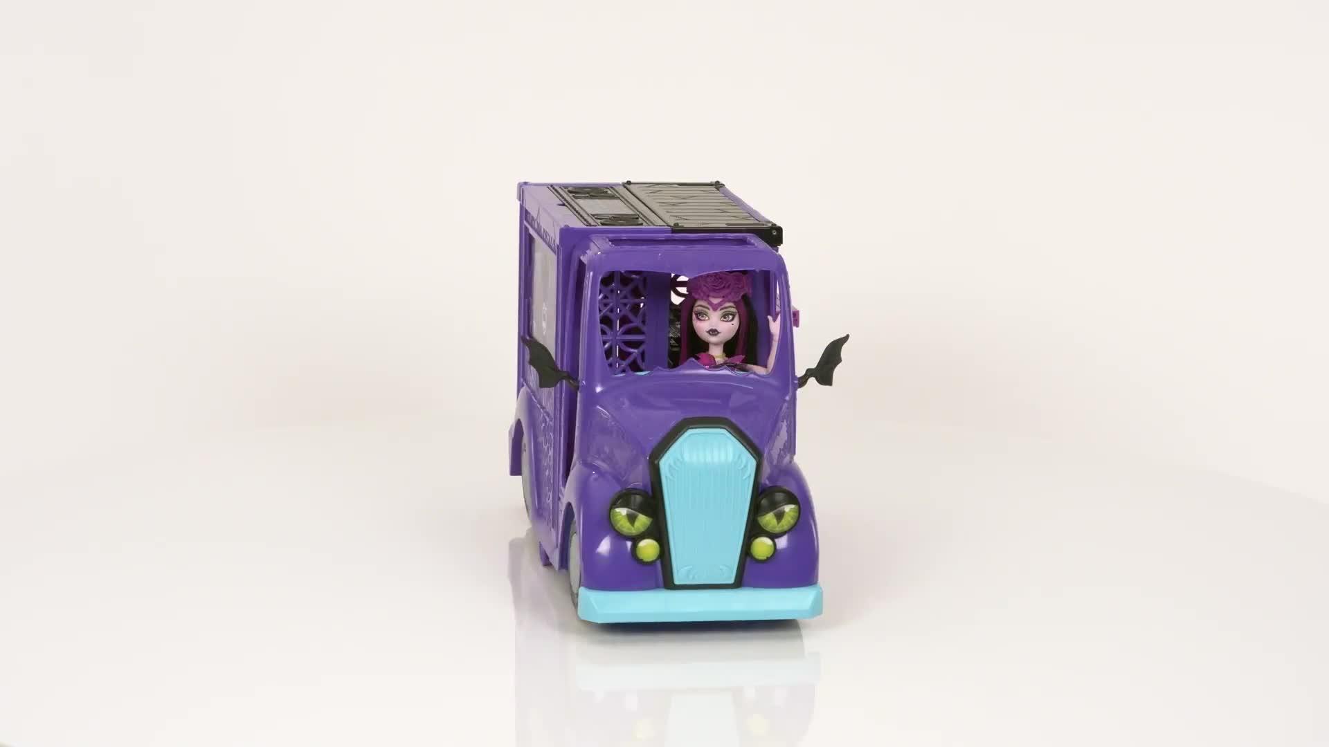 Image thumbnail 7 of 7 of Monster High Draculaura Doll and Fangtastic Rockin' Food Truck Playset