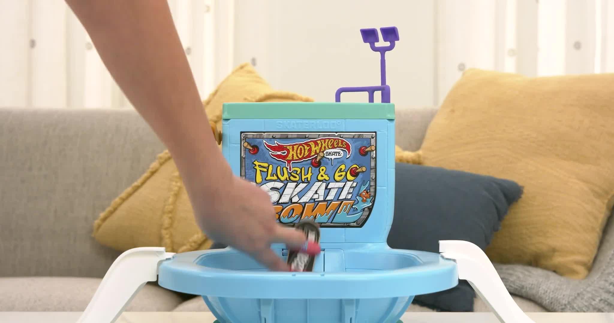 Image thumbnail 8 of 8 of Hot Wheels Skate Flush &amp; Go Skate Bowl