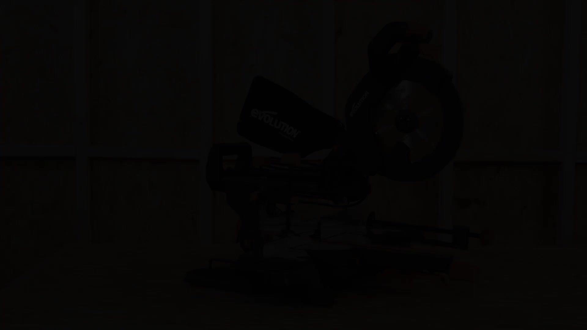 Image thumbnail 6 of 6 of Evolution R255SMS+ 255mm Multi Material Sliding Mitre Saw