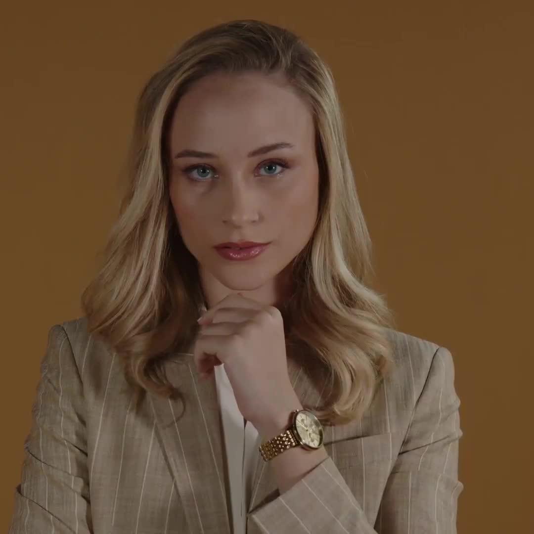 Image thumbnail 8 of 8 of BOSS Ladies Symphony Light Yellow Gold IP Bracelet Watch