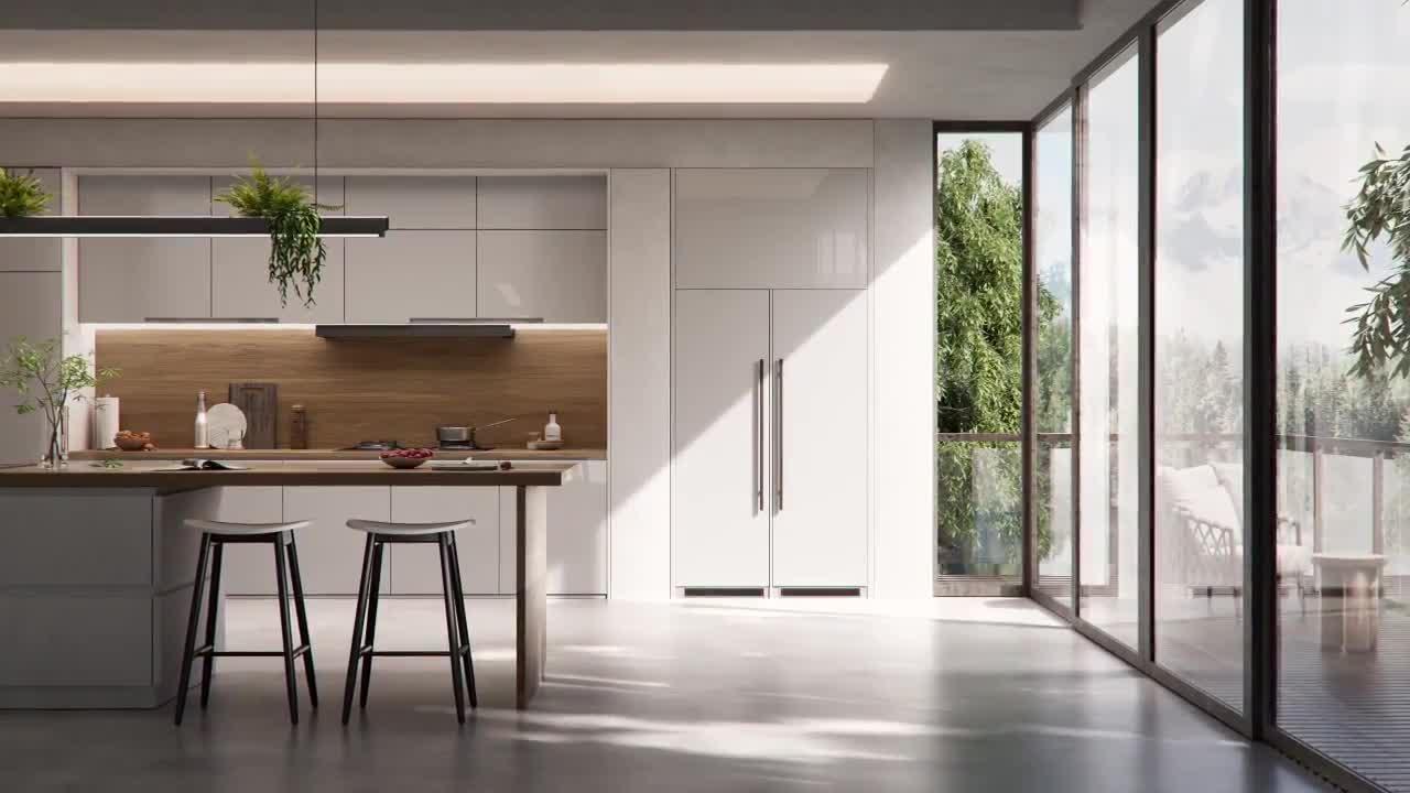 Image thumbnail 8 of 8 of Hisense RL3B303SAWE 54cm Wide&nbsp;Integrated Total No Frost Fridge with&nbsp;Fixed Hinge - White