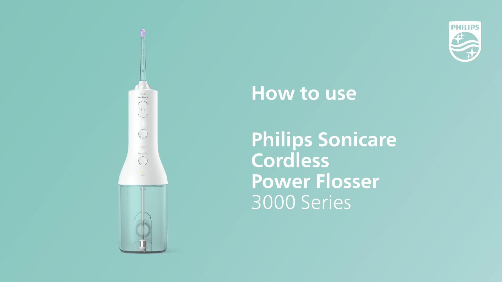 Image thumbnail 7 of 7 of Philips Philips Sonicare Cordless Power Flosser 3000 Oral Irrigator Black - HX3826/33