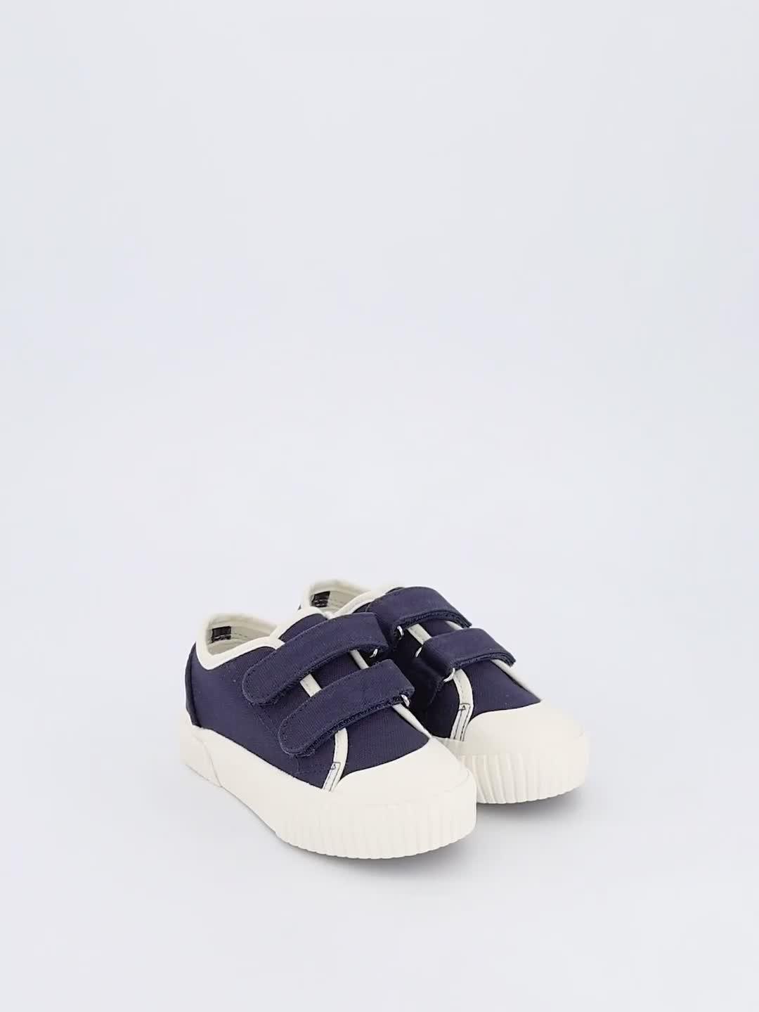 Image thumbnail 7 of 7 of Everyday Kids Canvas Twin Strap Pumps - Navy