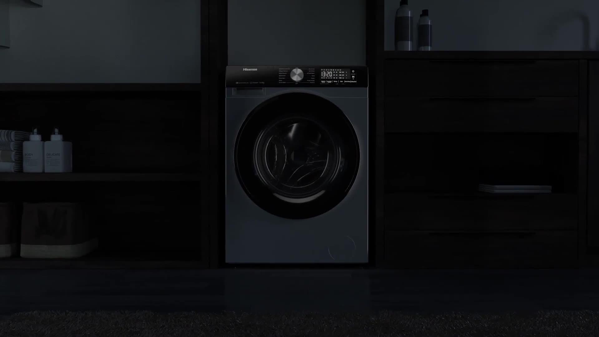 Image thumbnail 8 of 8 of Hisense 3S Series WF3S1243BB3 WiFi-enabled 12kg Wash, 1400 Spin Washing Machine - Black