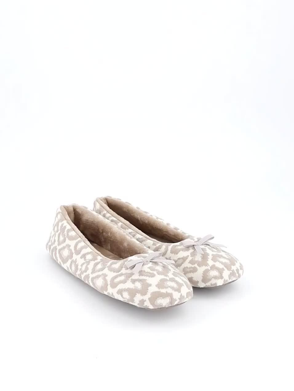 Image thumbnail 6 of 6 of Everyday Ballerina Slipper with Bow Detail - Natural