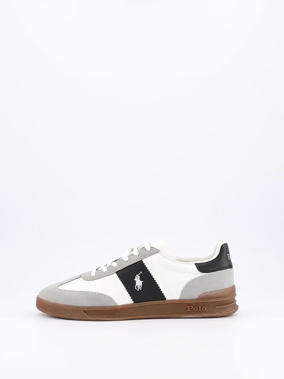 Image thumbnail 7 of 7 of Polo Ralph Lauren Heritage Aera Leather Trainer - White